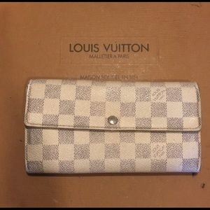 Authentic Louis Vuitton Wallet Damier Azur